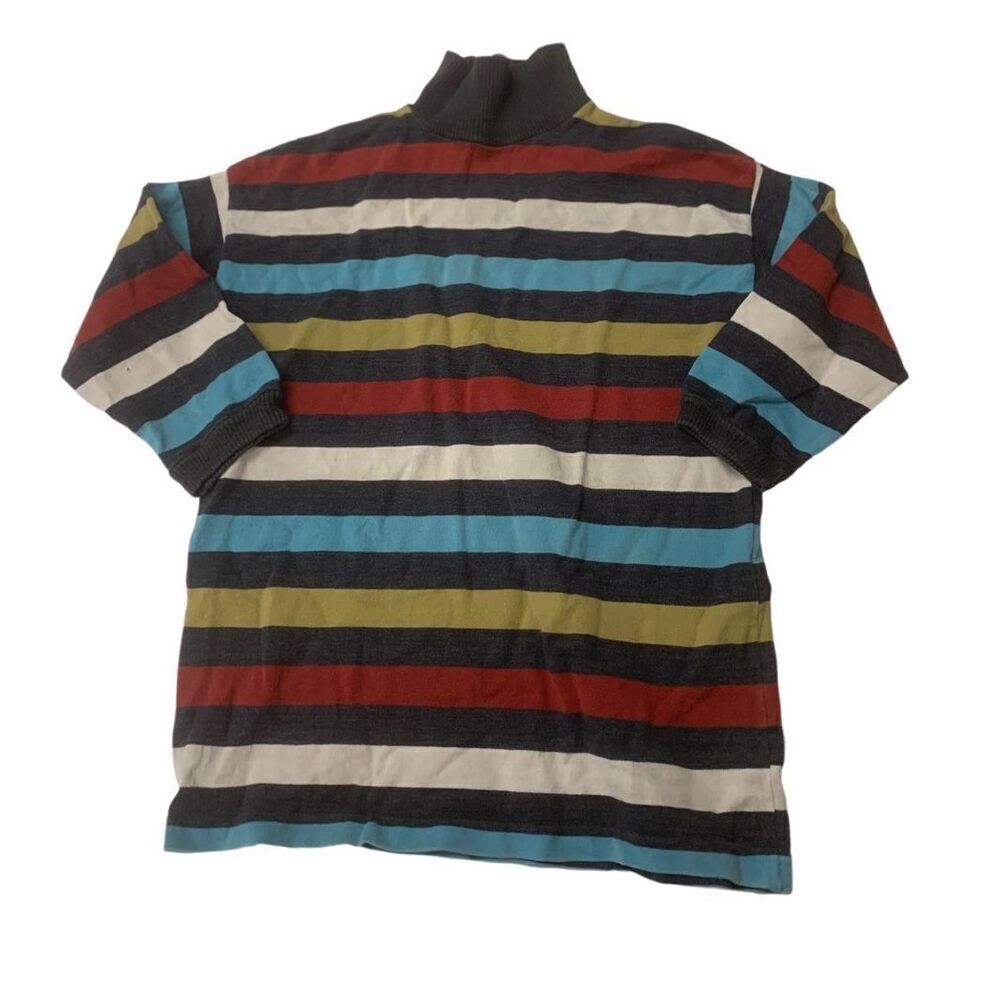 Striped Turtleneck Top
